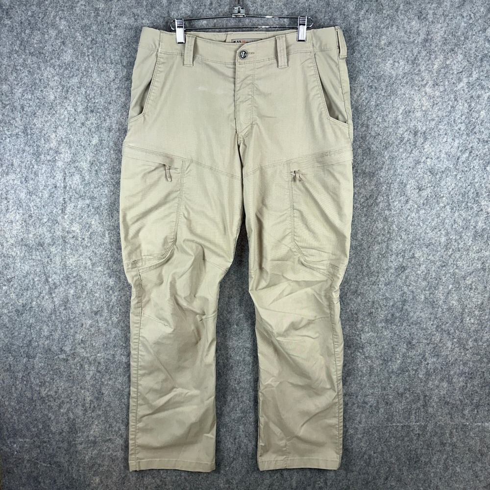 5.11 Tactical Pants Mens 34x32 Khaki Apex Cargo 74434 Flex-Tac Stretch Pocket